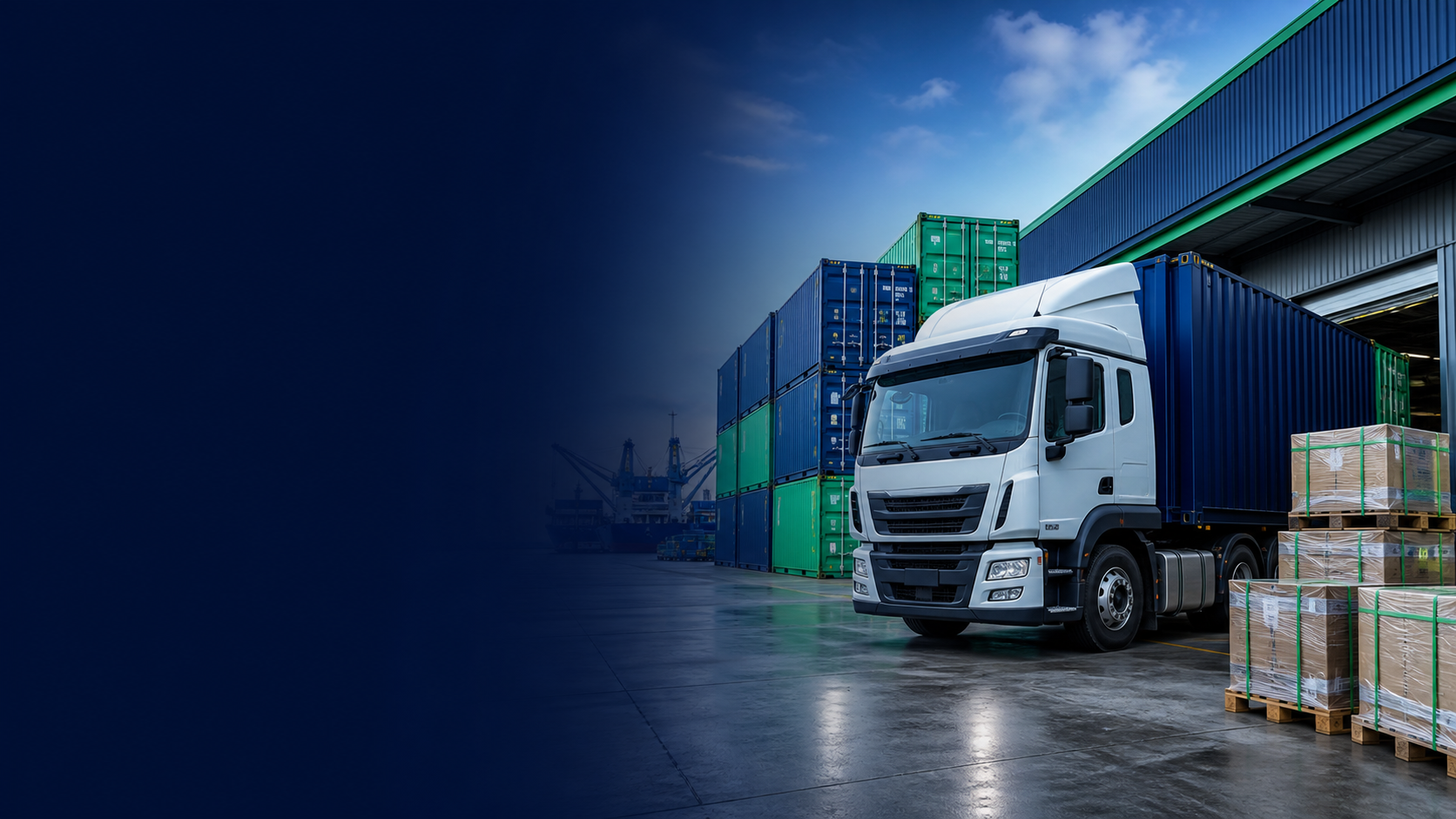 Livraison de marchandises vers chantier